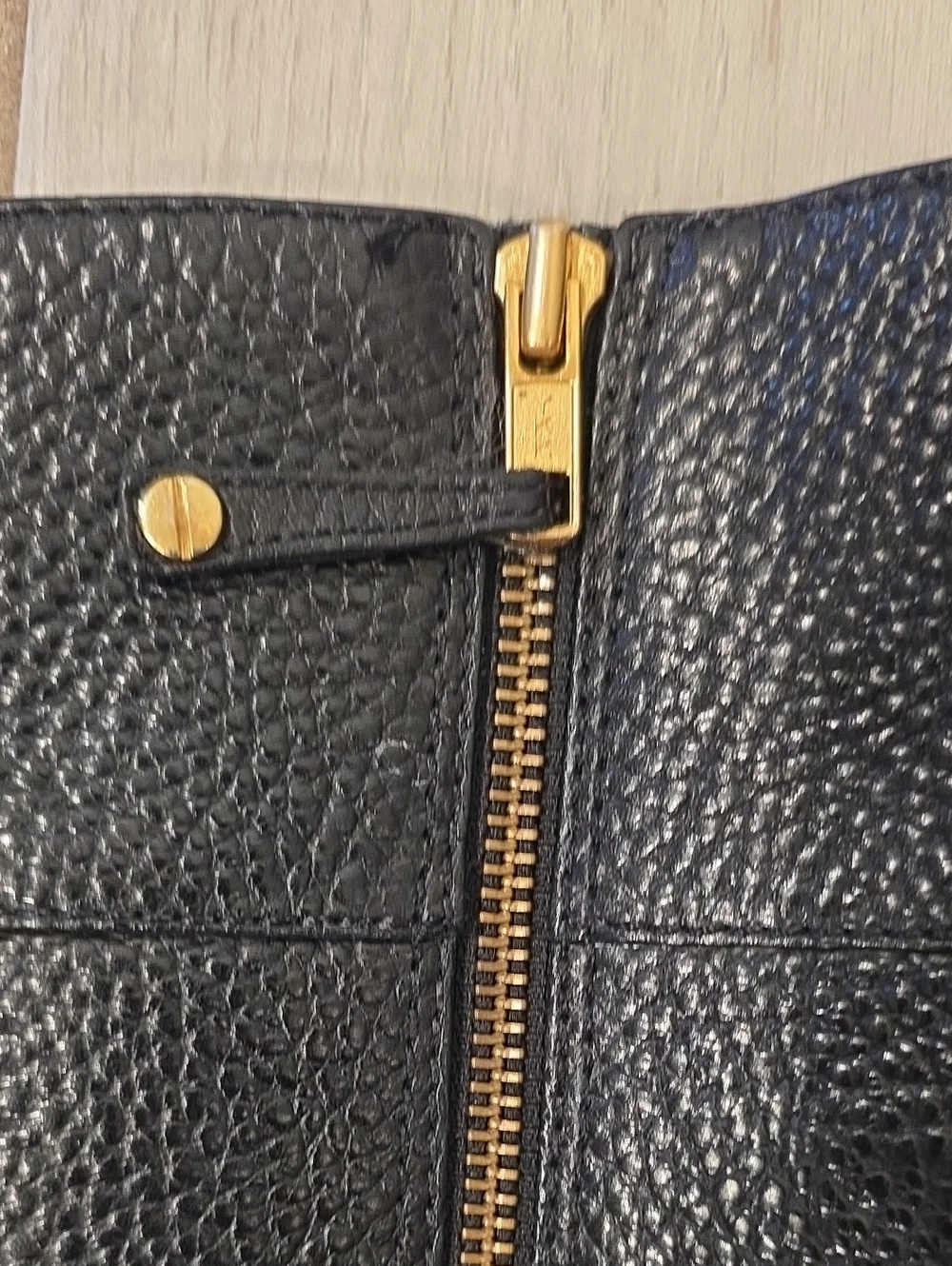 Tory Burch black tumbled leather block-heel riding boots